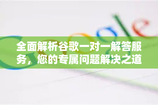 全面解析谷歌一对一解答服务，您的专属问题解决之道