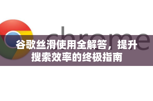 谷歌丝滑使用全解答，提升搜索效率的终极指南