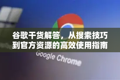 谷歌干货解答，从搜索技巧到官方资源的高效使用指南