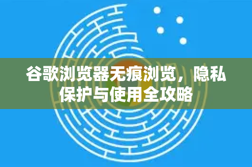 谷歌浏览器无痕浏览，隐私保护与使用全攻略