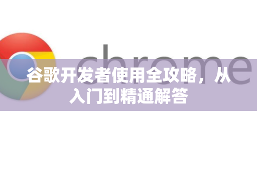 谷歌开发者使用全攻略，从入门到精通解答
