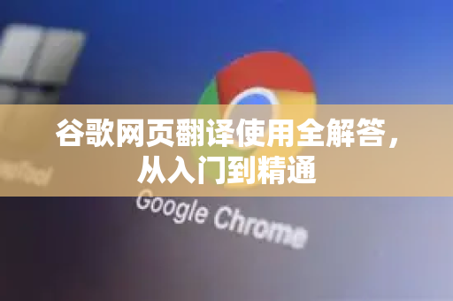 谷歌网页翻译使用全解答,从入门到精通-第1张图片-谷歌下载浏览器|Google Chrome官网入口 谷歌网页翻译使用全解答,从入门到精通-第1张图片-谷歌下载浏览器|Google Chrome官网入口