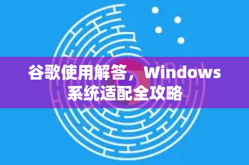 谷歌使用解答，Windows系统适配全攻略
