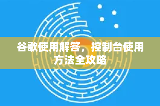 谷歌使用解答，控制台使用方法全攻略