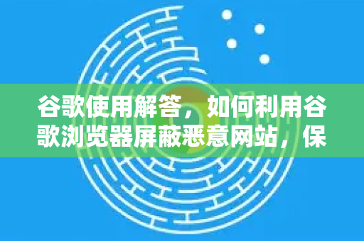 谷歌使用解答，如何利用谷歌浏览器屏蔽恶意网站，保障上网安全