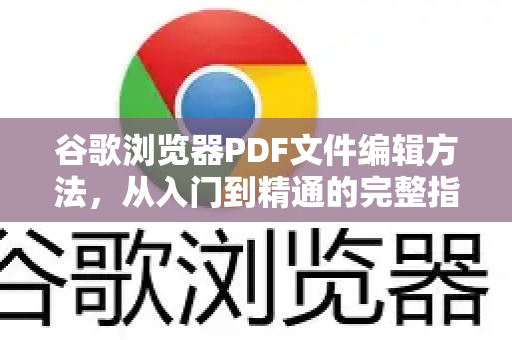 谷歌浏览器PDF文件编辑方法，从入门到精通的完整指南