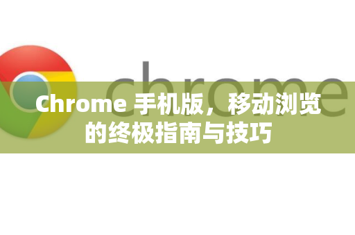 Chrome 手机版，移动浏览的终极指南与技巧