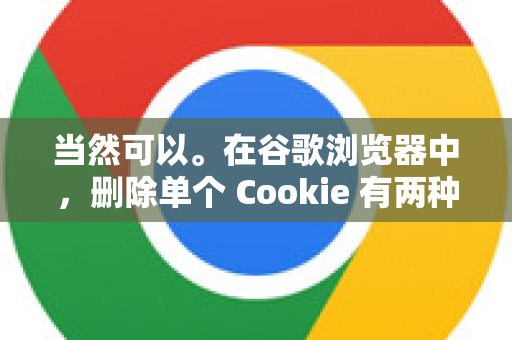 当然可以。在谷歌浏览器中，删除单个 Cookie 有两种主要方法，分别适用于普通用户和开发者-第1张图片-谷歌下载浏览器|Google Chrome官网入口