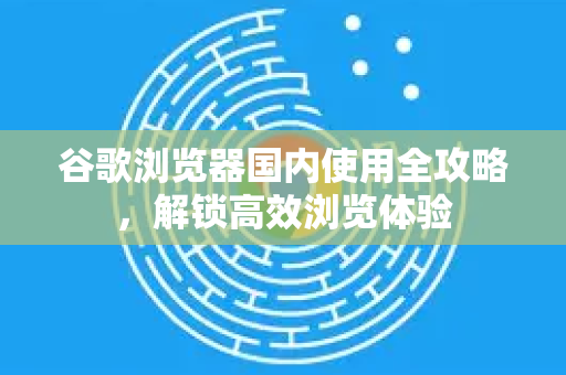谷歌浏览器国内使用全攻略，解锁高效浏览体验