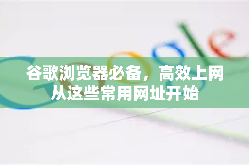 谷歌浏览器必备，高效上网从这些常用网址开始