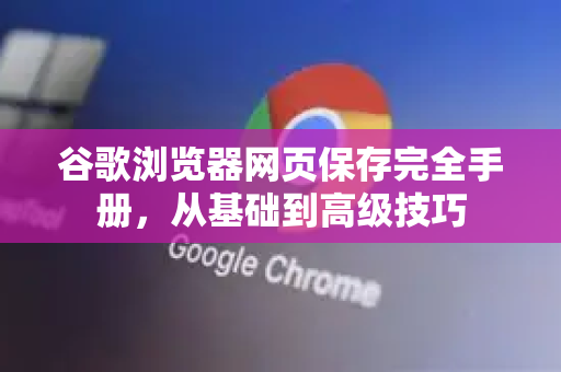 谷歌浏览器网页保存完全手册，从基础到高级技巧