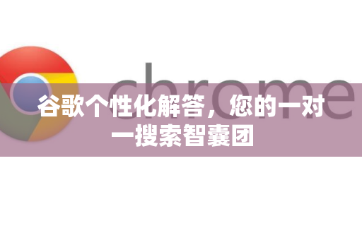 谷歌个性化解答，您的一对一搜索智囊团